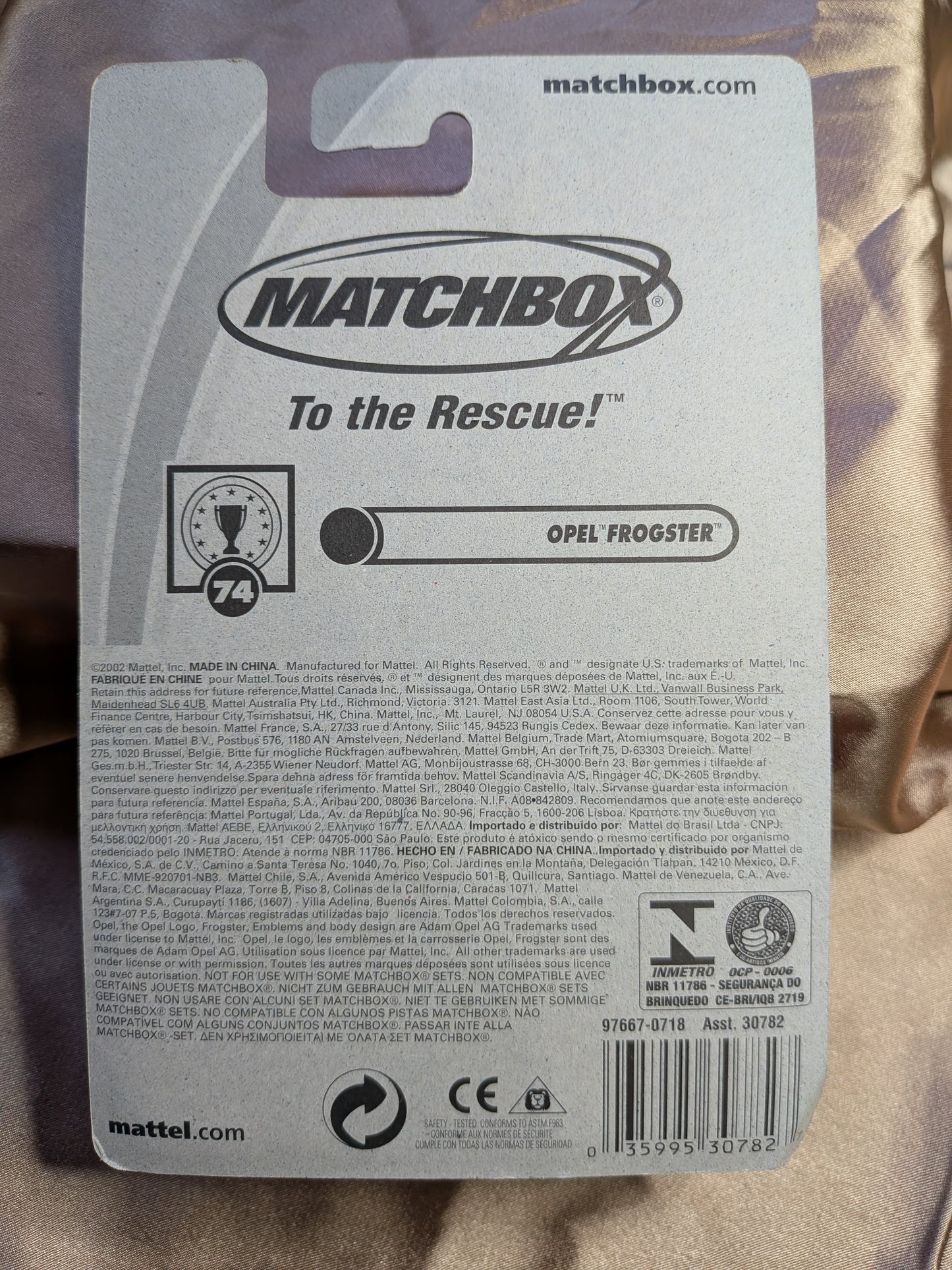 Matchbox Hero City Opel Frogster #74 2002