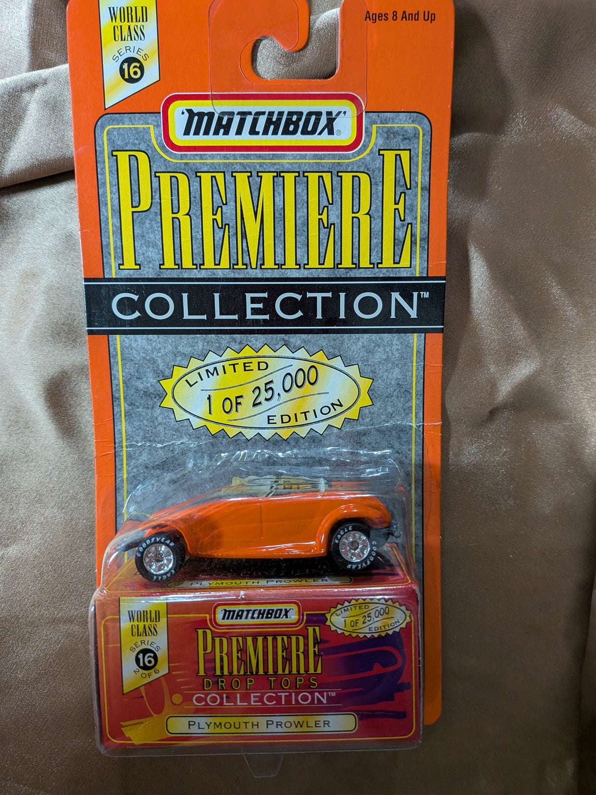Matchbox 1997 Premier Collection Plymouth Prowler Blue/Orange