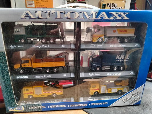 JOYCITY AUTOMAX Box of Six roadside trucks.