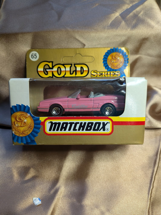Matchbox No. 65 Pink Cadillac Allante Car Vintage 1992 Gold Series