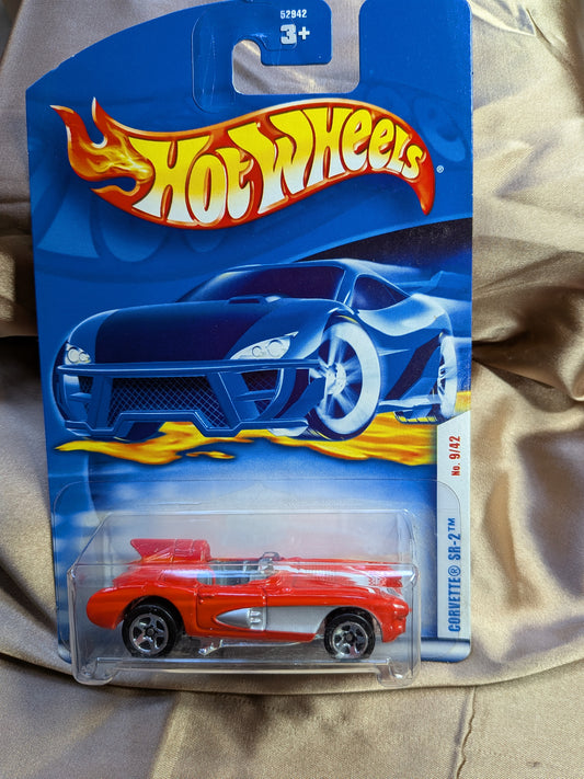 Hot Wheels Red Corvette SR-2 2002