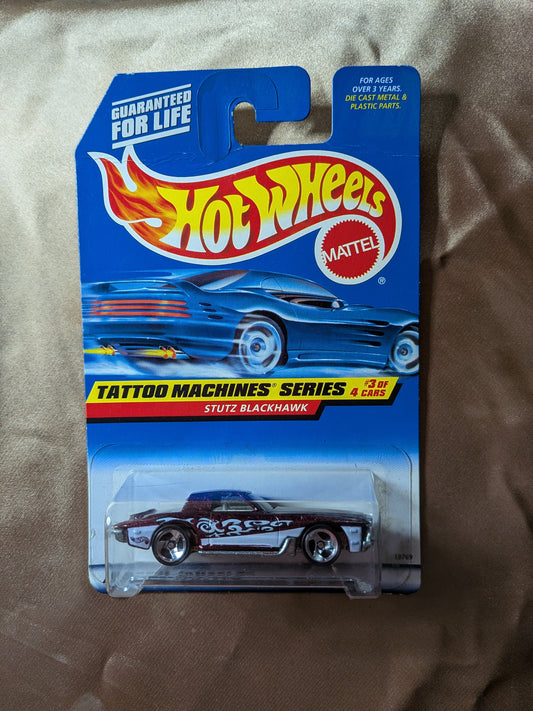 Hot Wheels 1997 Tattoo Machine Series Stutz Blackhawk