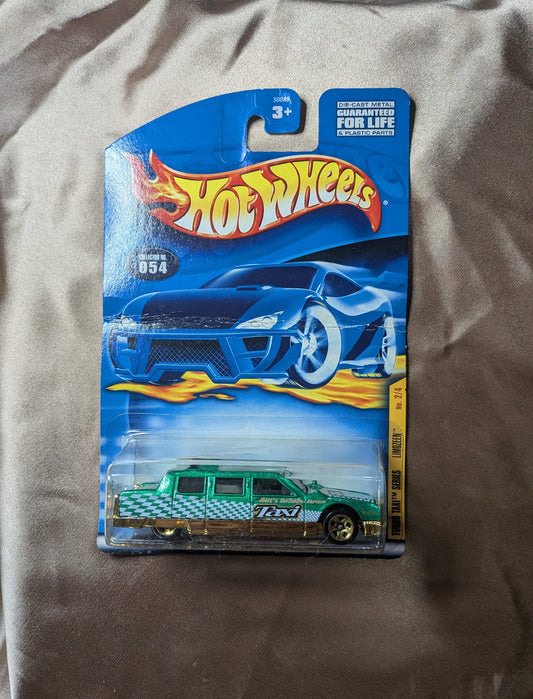Hot Wheels 2001 Limozeen Green #54 Turbo Taxi