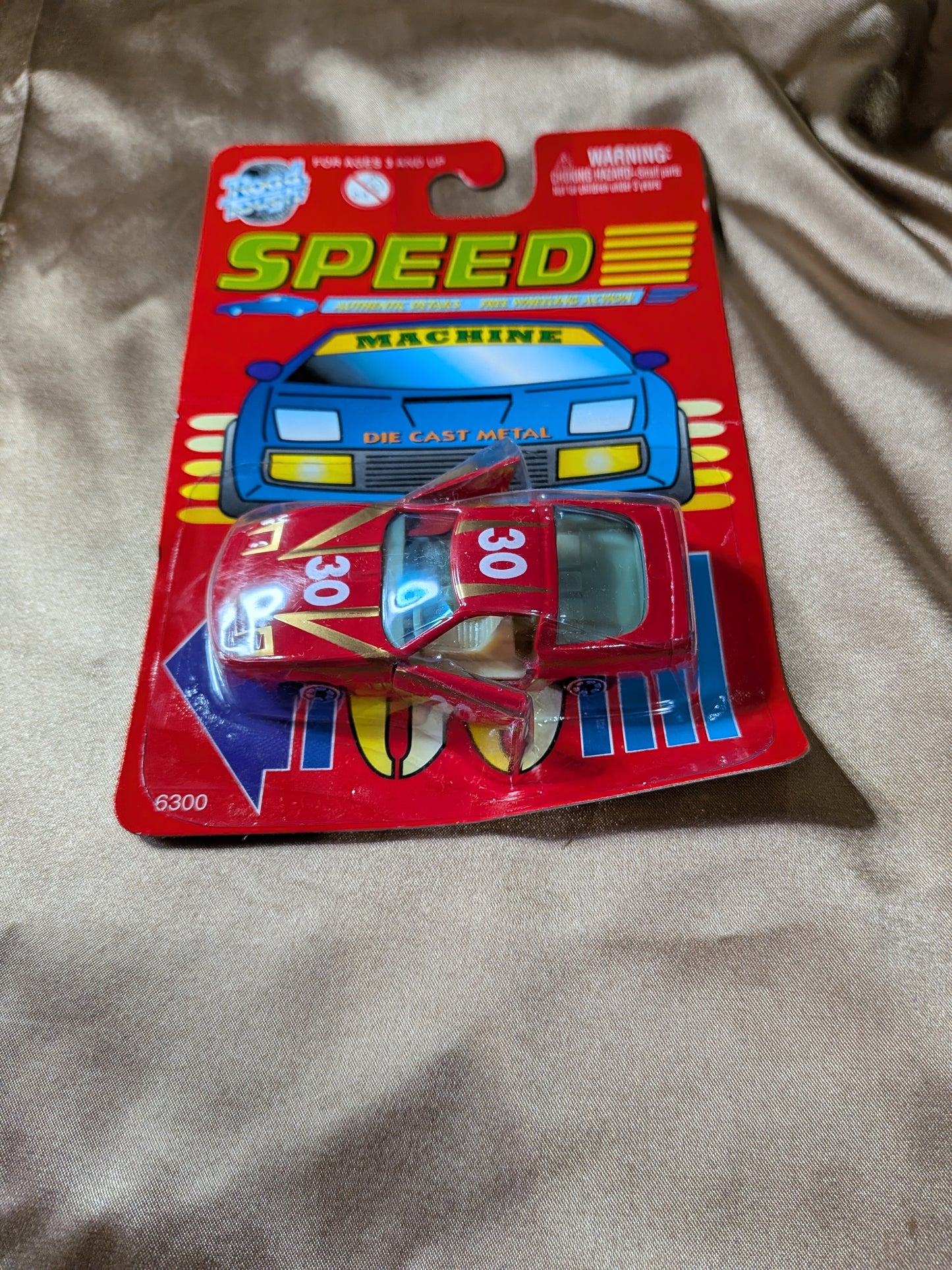 Yatming Road Tough Corvette Red Gold and Green stripe