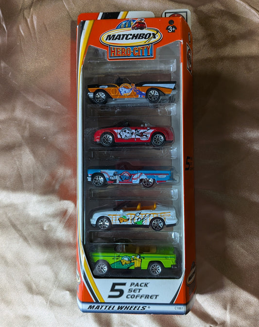 2003 Matchbox Hero City Convertibles 5-Pack