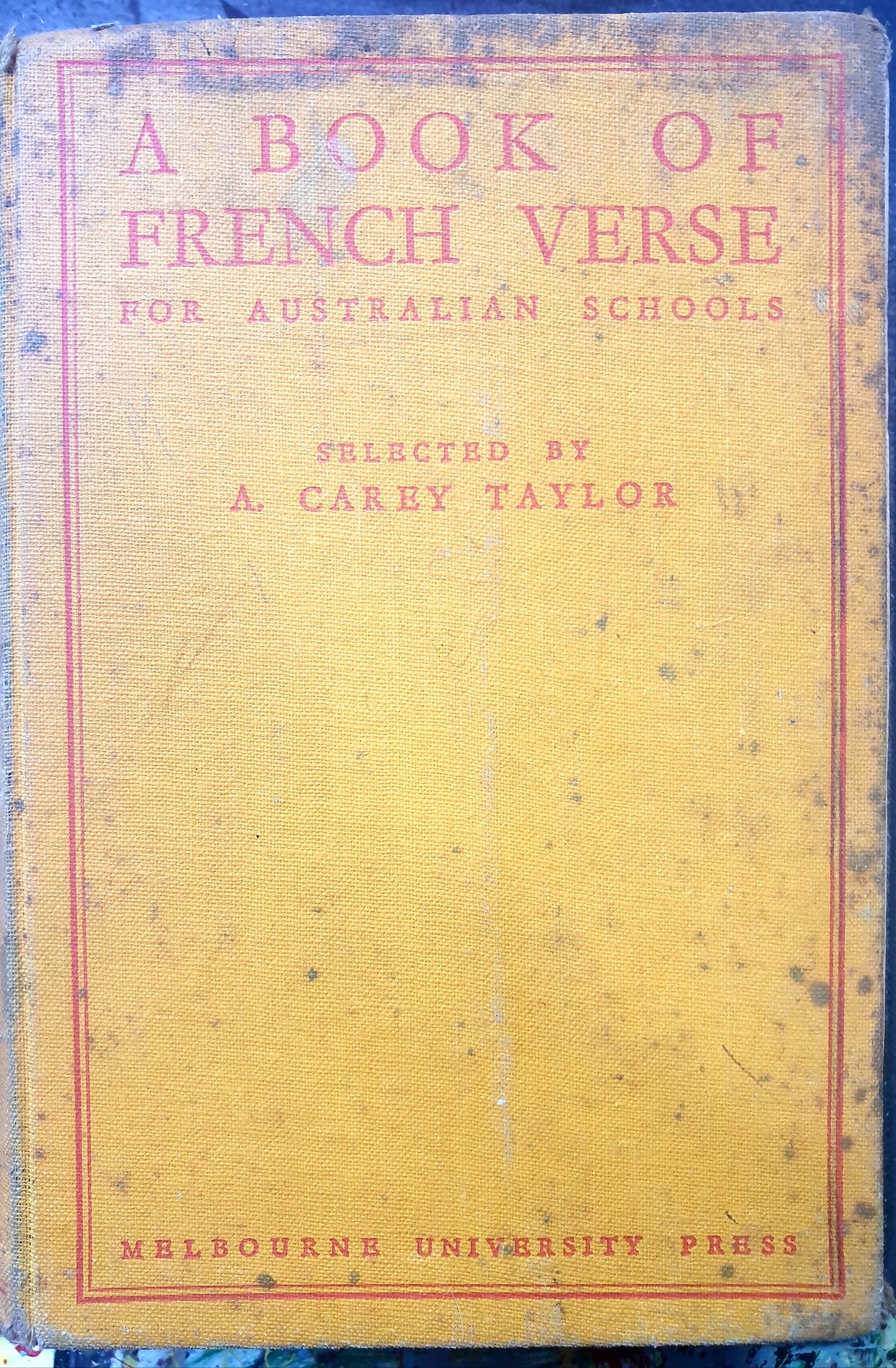 Book of French Verse for Australian Schools - 1946 -